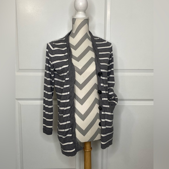 Banana Republic Sweaters - LAST CALL Banana Republic Small Striped Cardigan